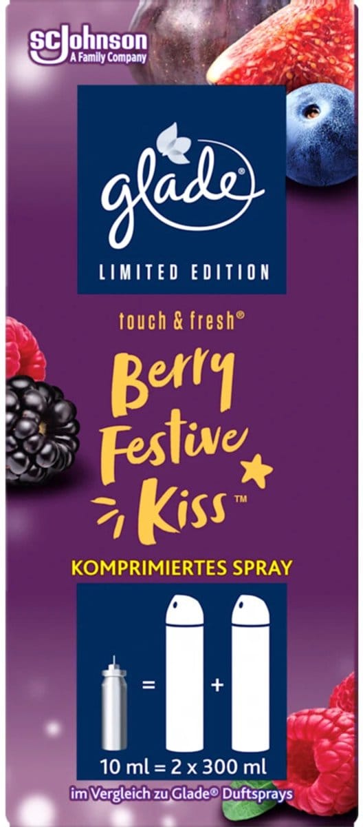 Glade Touch & Fresh Mini Spray Navulling Berry Festive Kiss 10 ml