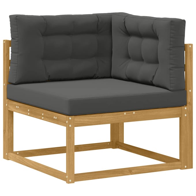 vidaXL - Buitenhoekbank - Polyester - Wit