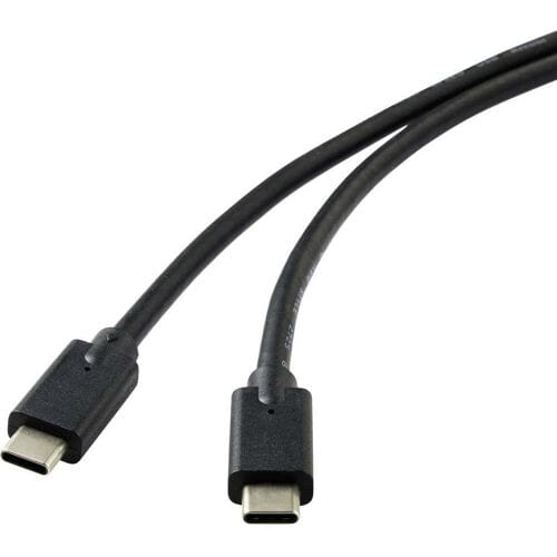 Renkforce RF-4531576 USB-kabel USB 3.2 Gen2x2 USB-C stekker 2.00 m Zwart Afgeschermd