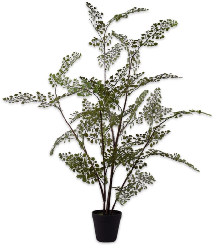 Silk-ka - Kunstplant - varen - groen - H94 cm