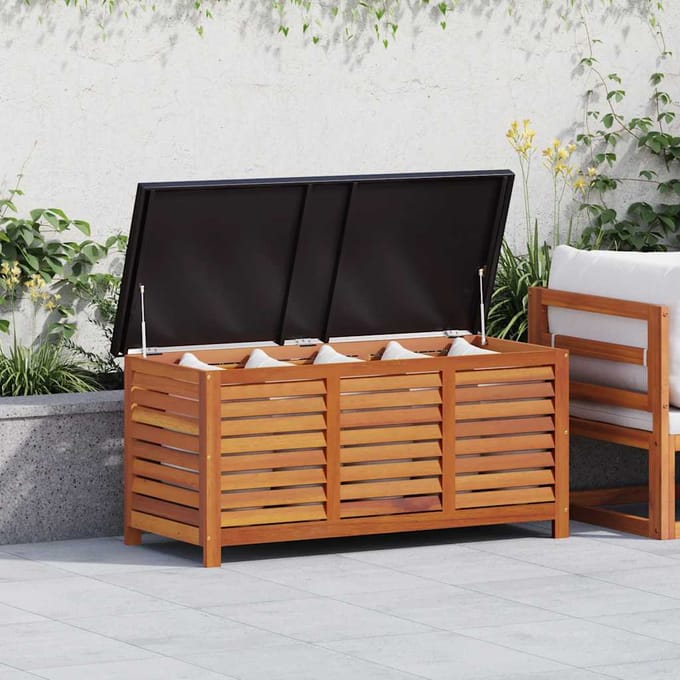 vidaXL - Tuinbox - 117x50x55 - cm - massief - eucalyptushout