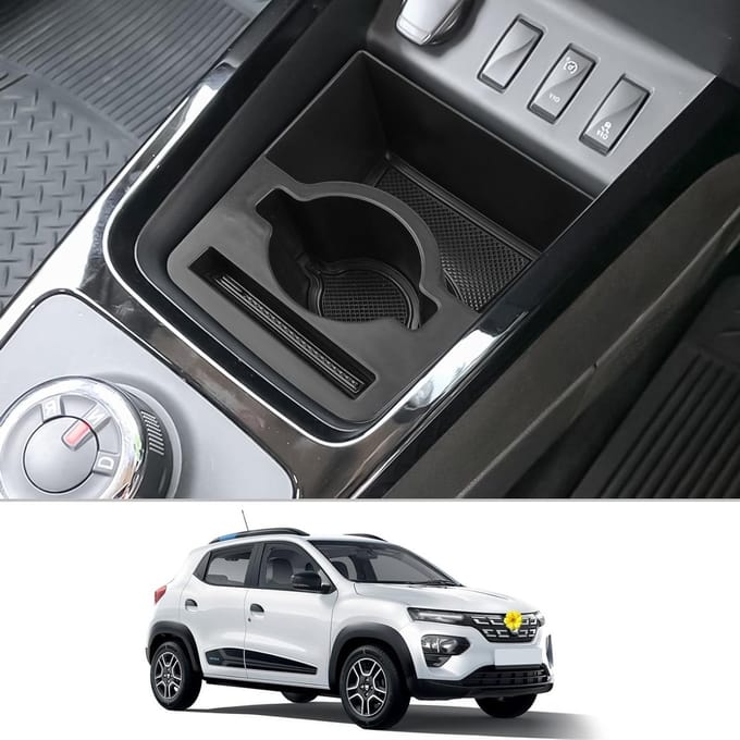 Center Console Organizer voor Dacia Spring Electric EV 2022-2023 - Opbergbak, Drankhouder en Auto Accessoires voor Efficiënte Ruimtebesparing