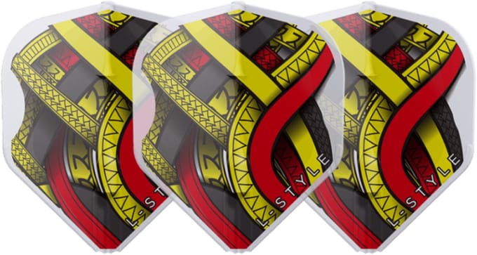 L-Style EZ L1 Mike de Decker Type A White Belgium - Dart Flights