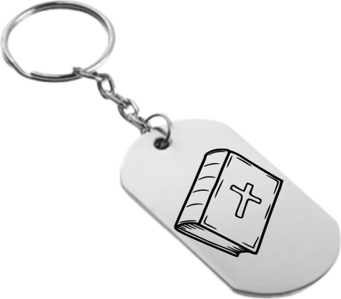 Akyol - Holy Bible goud sleutelhanger -god - geloof - geschenk