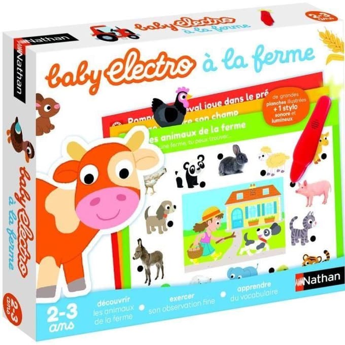 Elektronisch educatief spel - NATHAN - Baby Electro Boerderijdieren - Voor kinderen vanaf 2 jaar schoon