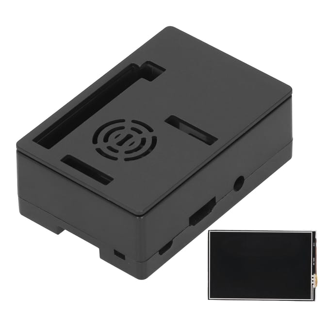 Voor Raspberry Pi Shell LCD-scherm Beschermdoos Elektronisch Component 480 * 320(Zwarte Behuizing 3.5in