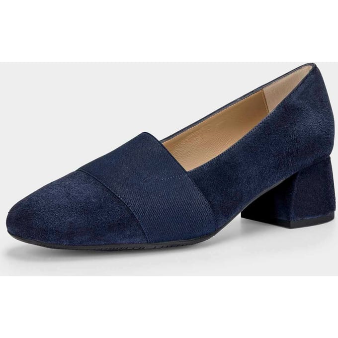 Suède pumps - marine - Gr. 36 van Goldner Fashion