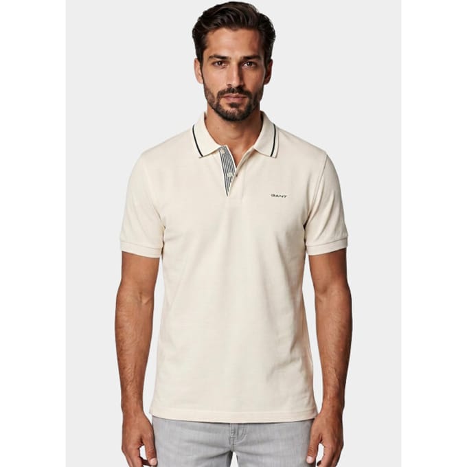 Gant Polo heren poloshirt met randdetails 2014054/130