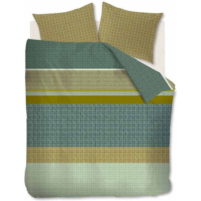 Beddinghouse Birger dekbedovertrek - Lits-Jumeaux - 240x200/220 - Groen