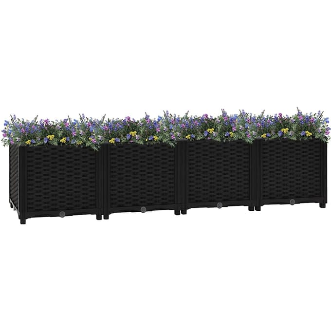 vidaXL - Plantenbak - verhoogd - 160x40x38 - cm - polypropyleen