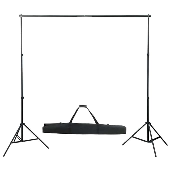 vidaXL - Fotostudioset - met - verlichtingsset - en - achtergrond
