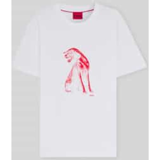 Regular fit T-shirt van puur katoen