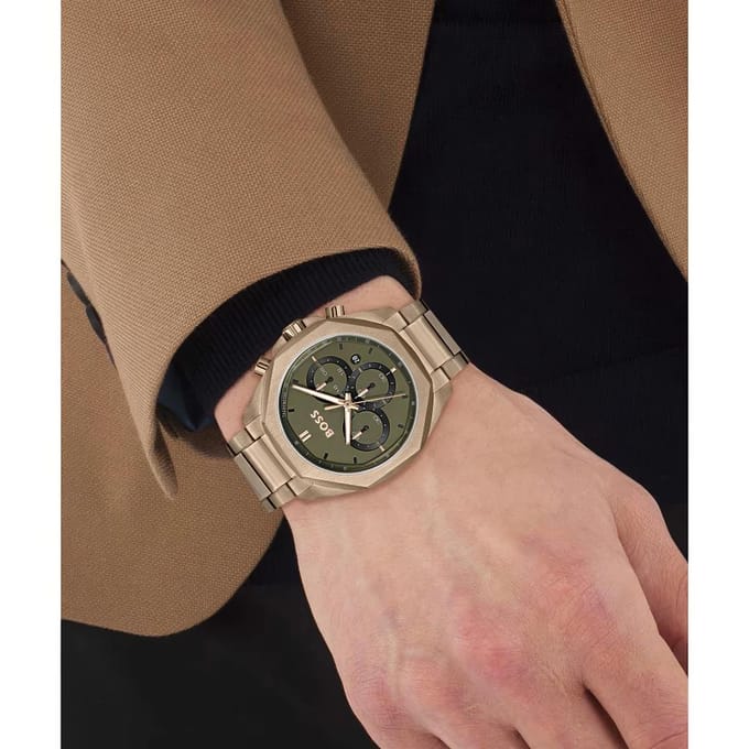 Hugo Boss 1514019 Cloud Herenhorloge beige