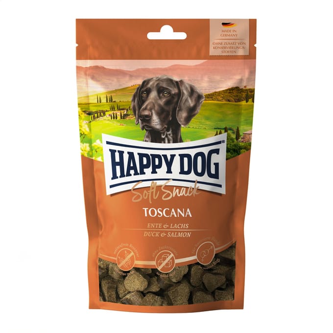 Happy Dog Snack Toscana - eend en zalm - 100 gr