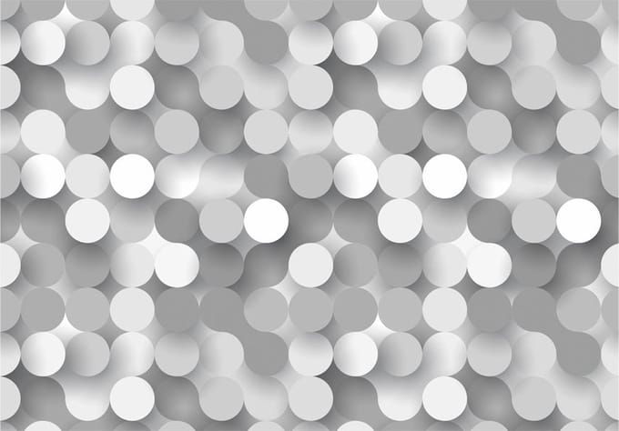Fotobehangkoning - Behang - Vliesbehang - Fotobehang - Silver Net - 150 x 105 cm