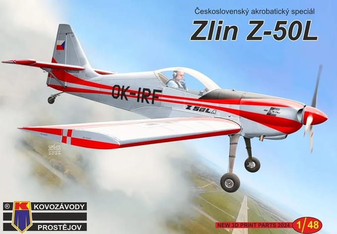 KP Model Tchécoslovaquie Zlin Maquette en plastique KPM4828 1/48 Z-50L gray