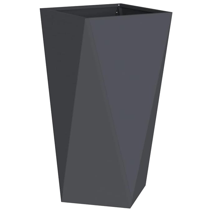 vidaXL Plantenbak Antraciet 40 x 40 x 75 cm Staal