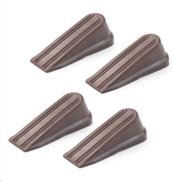 Rubberen Deurstopper - Set van 4, Schokabsorberend, Geluiddempende Bescherming voor Meubilair en Muren