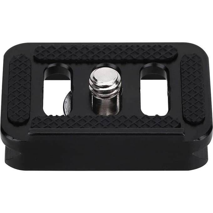Mini Draagbare Aluminiumlegering Snelkoppelingsplaat Camera Mount Tackle Fotoaccessoire black