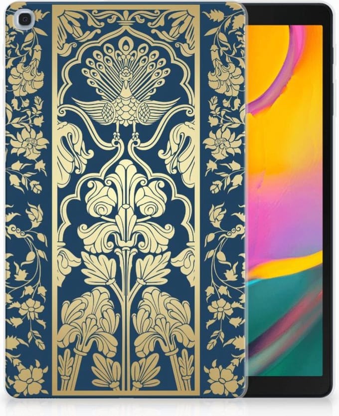 Samsung Galaxy Tab A 10.1 (2019) Siliconen Hoesje Beige Flowers