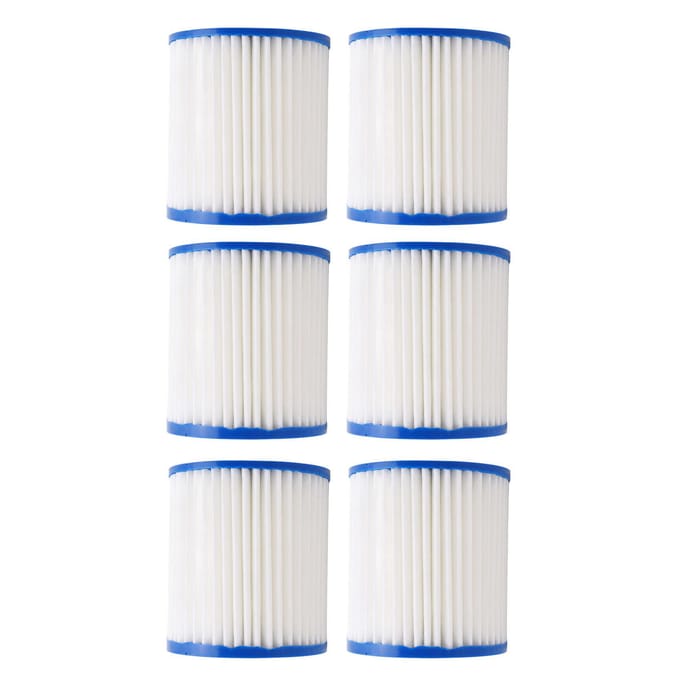 6 STUKS Waterpomp Filterpatroon Vervanging Zwembad Polyester Filterelementen Set