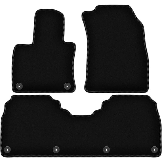 Wielganizator WLG-BASIC Serie - Autovloermatten - Zwart - Voor Hongii E-HS9 - 5-zits