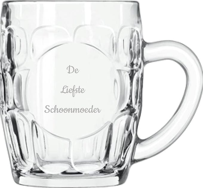 Gegraveerde Bierpul 55cl De Liefste Schoonmoeder