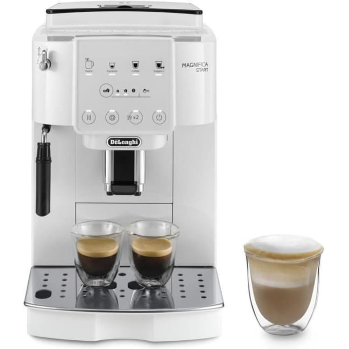 Machine expresso broyeur - De'Longhi - Magnifica start - ECAM220.21.W - 4 recettes - Blanc