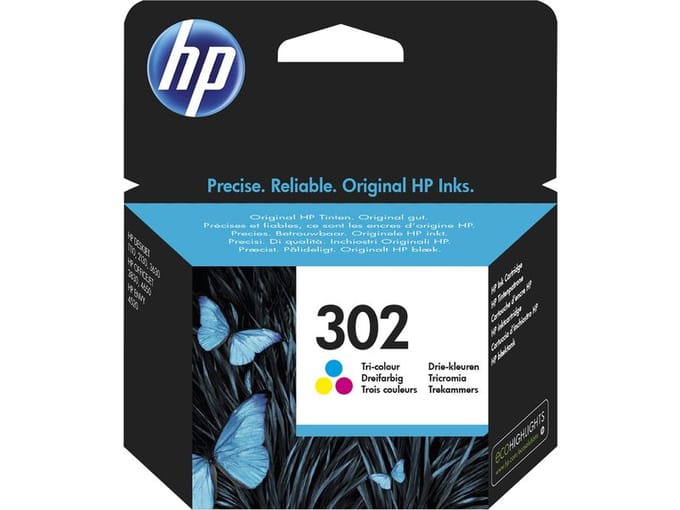 Inktcartridge hp f6u65ae 302 kleur