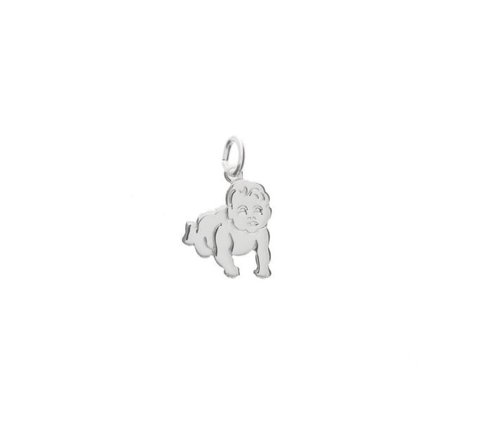 Zilver Gerhodineerde Hanger baby 1329912