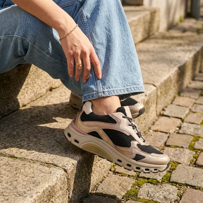 Gabor Gabor Rollingsoft Sneakers zwart Textiel