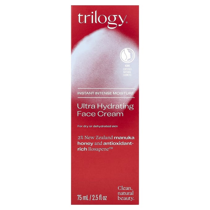 Trilogy, Ultra Hydraterende Gezichtscrème, 2,5 fl oz (75 ml) white