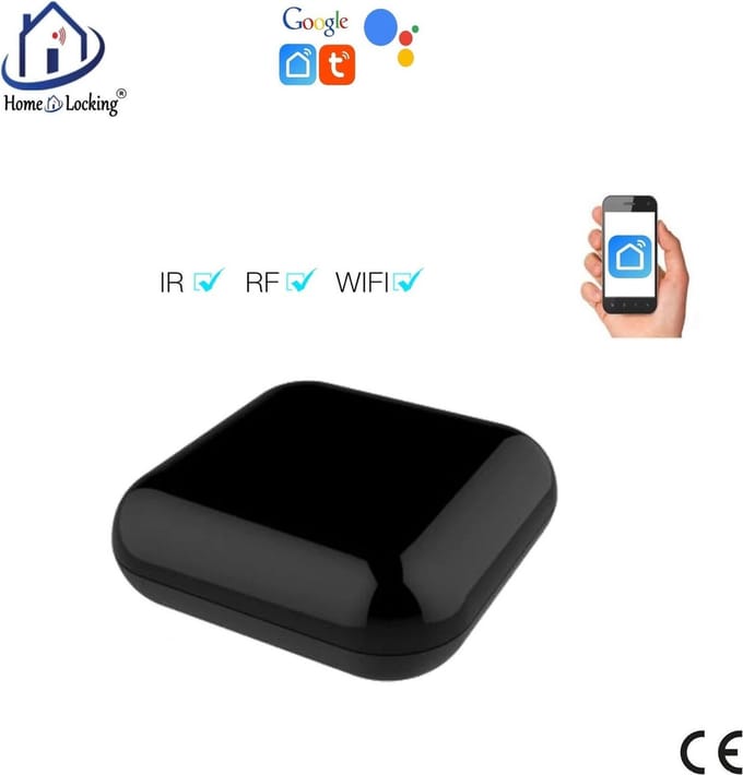 Wifi IR-RF hub met bediening via APP en kan werken met spraakgestuurde apps. T-2020