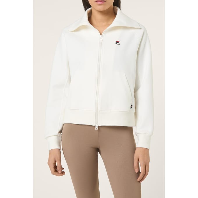 FILA Monteloro Relaxed High Collar Scuba Jacket Egret Taglia: M | Giacche Outlet | Donna