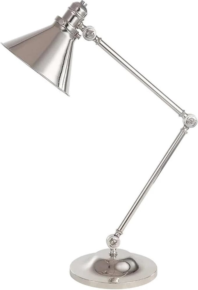 Elstead Lighting LED Tafellamp Provence | 1X E27 Max 60W | Polished Nickel