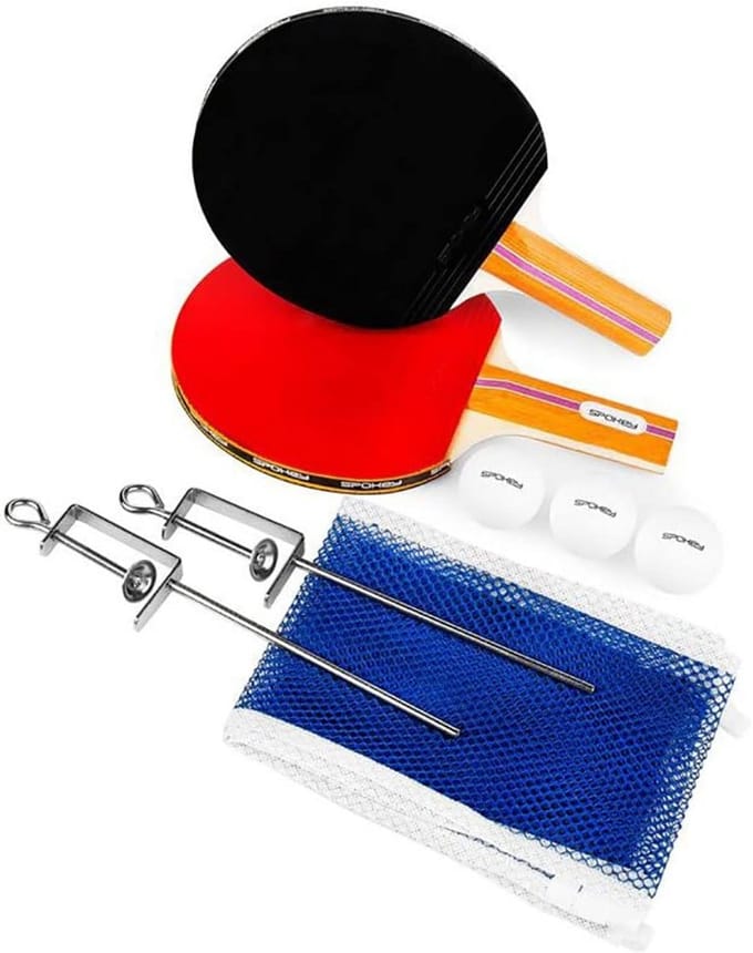 Tafeltennis Set Compleet - Inclusief 2 Batjes, 3 Ballen en Net