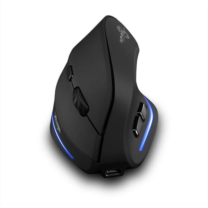 F-35 Verticale Muis Ergonomisch Oplaadbaar 2400 DPI Draagbare Gaming Muis zwart