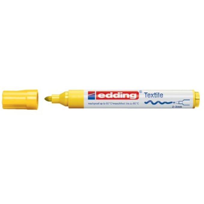 Textielmarker edding 4500 rond 2-3mm geel