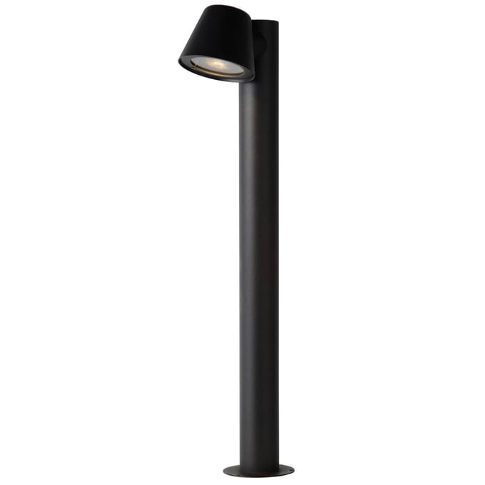 Lucide DINGO-LED - Sokkellamp - LED Dimbaar - GU10 - 1x5W 3000K - IP44 - Antraciet