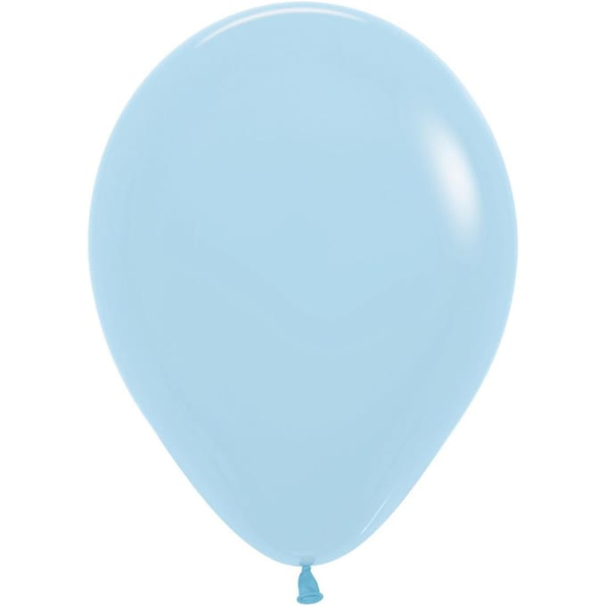 Ballons Latex Sempertex Pastel Bleu Mat 30cm, 50Pcs.