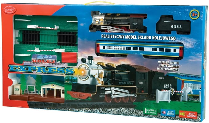 Dromader Express Treinbaan 330 cm met Licht & Geluid - 573 Delen
