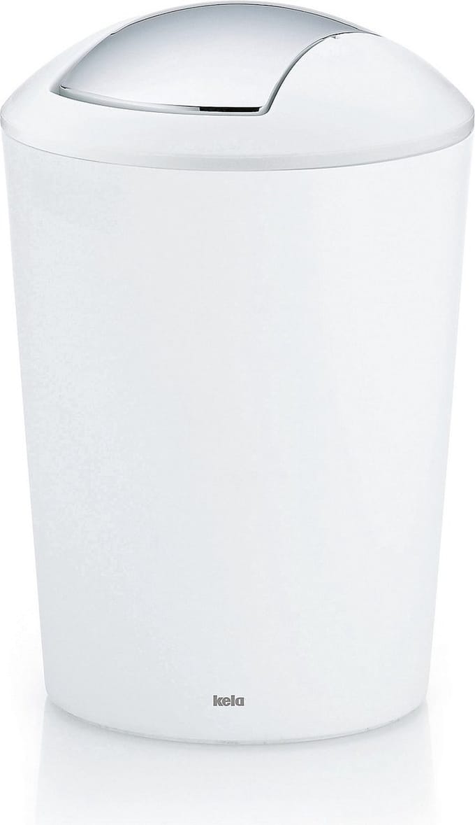 Marta Afvalemmer Swing - 5 l - Wit - Kela