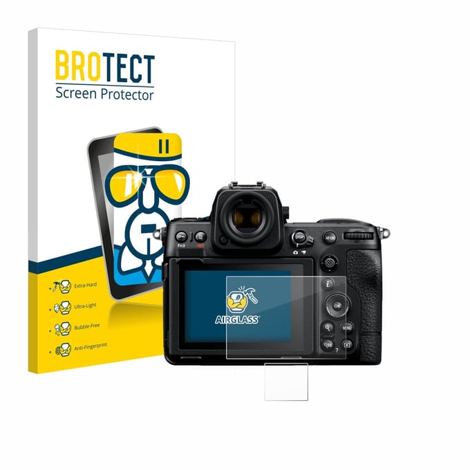Screenprotector voor Nikon Z 8 (Display + Schouderdisplay) Beschermglas transparant