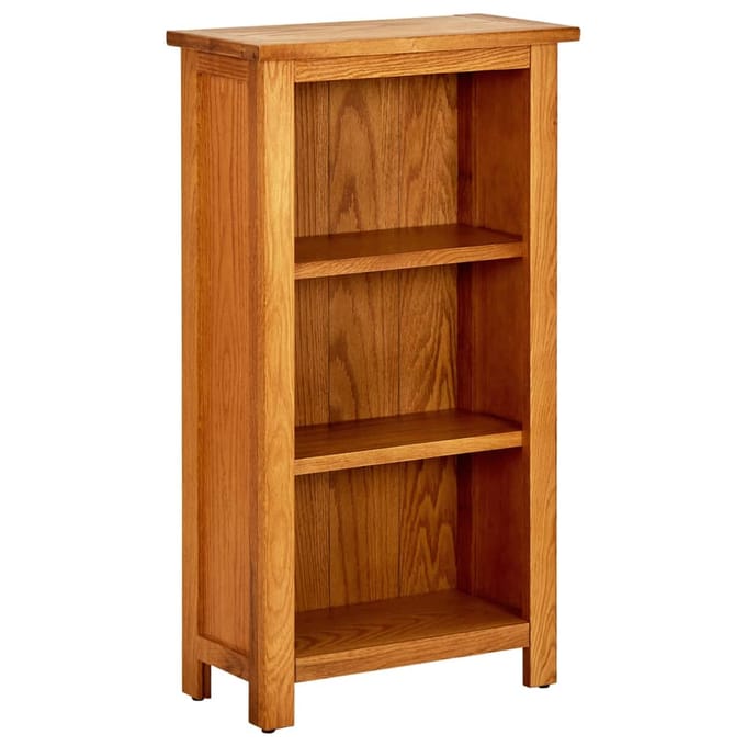 vidaXL - Boekenkast - 45x22,5x82 - cm - massief - eikenhout