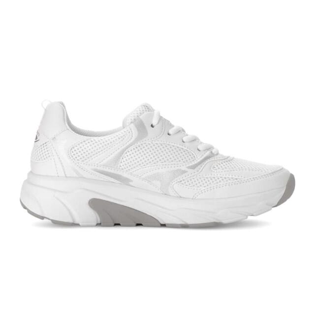 Gabor Rollingsoft Sneakers wit Textiel - Dames
