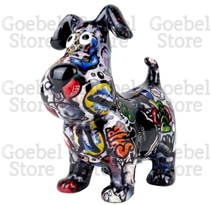 Pomme Pidou Spaarpot Hond Hugo Standaard 001 (17x9x16cm - Keramiek)