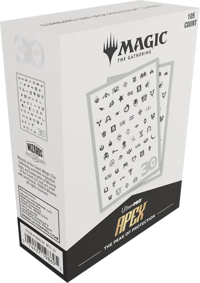 Ultra Pro - Magic - The Gathering - 105 APEX Standard Sized Card Sleeves Pack - 30th Anniversary (63 x 89 mm)