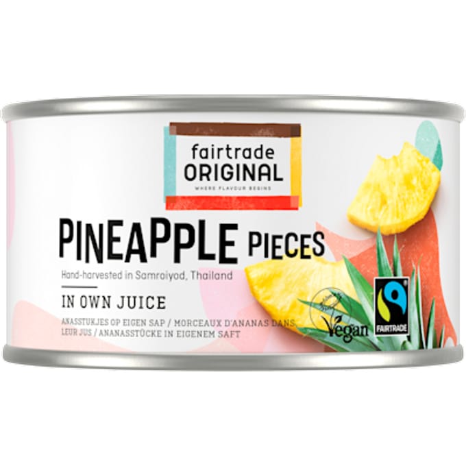 Ananas stukjes op sap Fairtrade