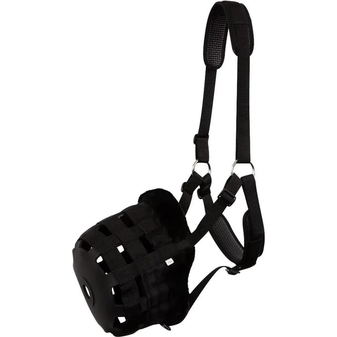 BR Graasmasker Artificial Fur Pony Zwart