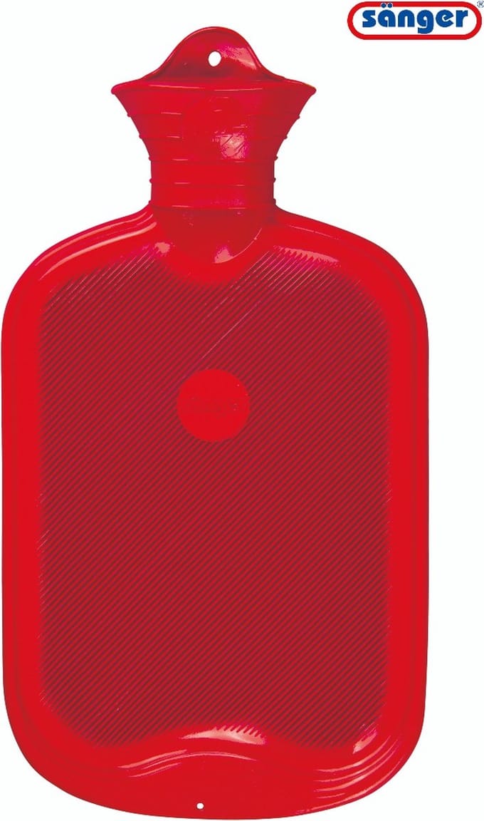 Sänger - Warmwaterkruik - Enkelzijdig Geribbeld - Rood